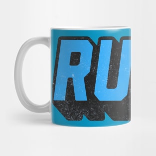 R Under Blue Mug